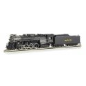 2-8-4 Berkshire w/Sound & DCC -- Nickel Plate Road 765 (Railfan Version, black, graphite), HO, Bachmann Industries 52401