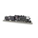 Baldwin 2-8-0 Consolidation - Sound and DCC -- Western Pacific 35 (black, silver), N, Bachmann Industries 51351