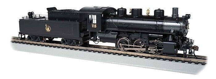 USRA 0-6-0 - Sound and DCC -- Central Railroad of New Jersey 115 (black, graphite, yellow Li, HO, Bachmann Industries 53805