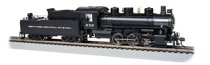 USRA 0-6-0 - Sound and DCC -- New York Central 232 (black, graphite System Lettering), HO, Bachmann Industries 53802