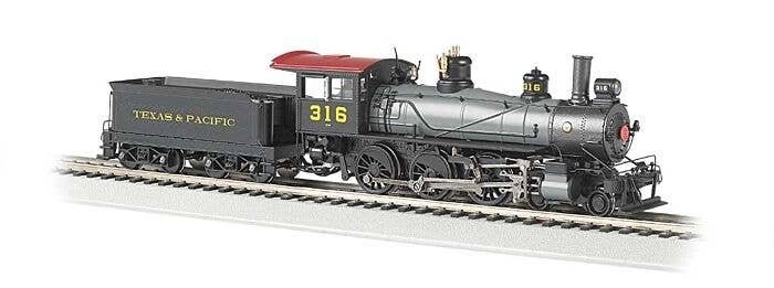 Baldwin 4-6-0 - Standard DC -- Texas & Pacific 316 (black, graphite, gray, tuscan), HO, Bachmann Industries 52205