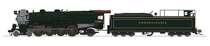 Class M1b 4-8-2 Mountain - Standard DC - Stealth -- Pennsylvania Railroad 6762 (Fantasy P, N, Broadway Limited Imports 8498