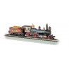 4-4-0 w/Wood Tender Load - Standard DC -- Union Pacific 119 (Russian Iron, black, red, brown, HO, Bachmann Industries 51002