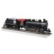 USRA 0-6-0 with Vanderbilt Tender - Standard DC with Smoke -- Seaboard Air Line 221 (black, , HO, Bachmann Industries 50716