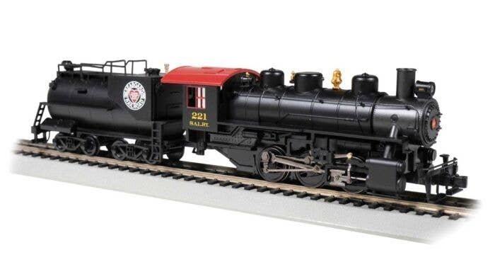 USRA 0-6-0 with Vanderbilt Tender - Standard DC with Smoke -- Seaboard Air Line 221 (black, , HO, Bachmann Industries 50716