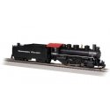 USRA 0-6-0 with Short-Haul Tender - Standard DC -- Northern Pacific 1052 (black, graphite), HO, Bachmann Industries 50411