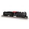 USRA 0-6-0 with Short-Haul Tender - Standard DC -- Northern Pacific 1052 (black, graphite), HO, Bachmann Industries 50411