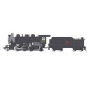 Baldwin 2-6-2 Prairie with Smoke - Standard DC -- Chicago, Burlington & Quincy 2121 (black, , HO, Bachmann Industries 51508