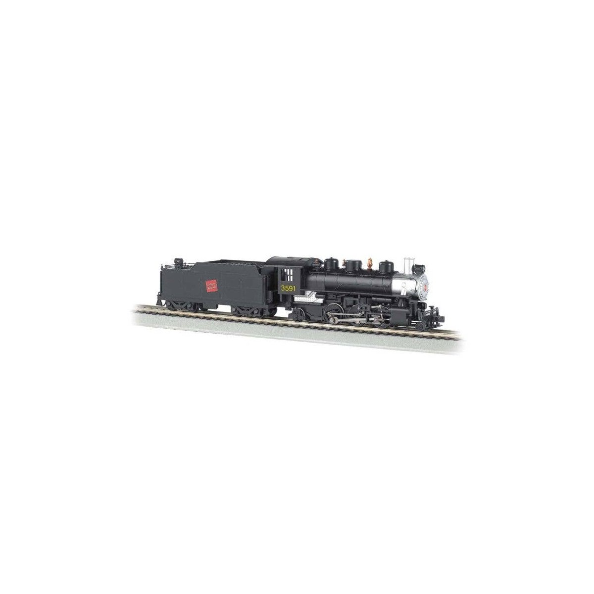 Baldwin 2-6-2 Prairie with Smoke - Standard DC -- Canadian National 3591 (black, silver), HO, Bachmann Industries 51531
