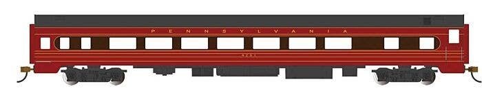 85′ Smooth-Side Coach with Interior Lights - Ready to Run -- Pennsylvania Railroad 4251 (Fle, HO, Bachmann Industries 14212
