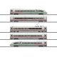 ICE 4 Class 412-812 5-Car Train-Only Set with Sound & DCC -- German Federal Railway (Era VI 2019 white, red, HO, Trix 25976