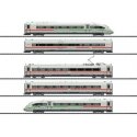 ICE 4 Class 412-812 5-Car Train-Only Set with Sound & DCC -- German Federal Railway (Era VI 2019 white, red, HO, Trix 25976