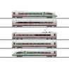 ICE 4 Class 412-812 5-Car Train-Only Set with Sound & DCC -- German Federal Railway (Era VI 2019 white, red, HO, Trix 25976