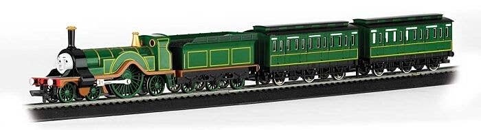 Emily`s Passenger Set - Standard DC - Thomas & Friends(TM) -- Emily, 2 Cars, 34 x 24` E-Z Tra, N, Bachmann Industries 24031