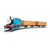 Thomas the Tank Engine with Annie & Clarabel - Standard DC -- Thomas, 2 Cars, Track Oval, Pow, G, Bachmann Industries 90089