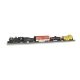 Whistle Stop Steam Train Set - Sound and DCC -- Union Pacific 4-6-0, 3 Cars, E-Z Track Oval, , N, Bachmann Industries 24133