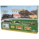 Whistle Stop Steam Train Set - Sound and DCC -- Union Pacific 4-6-0, 3 Cars, E-Z Track Oval, , N, Bachmann Industries 24133