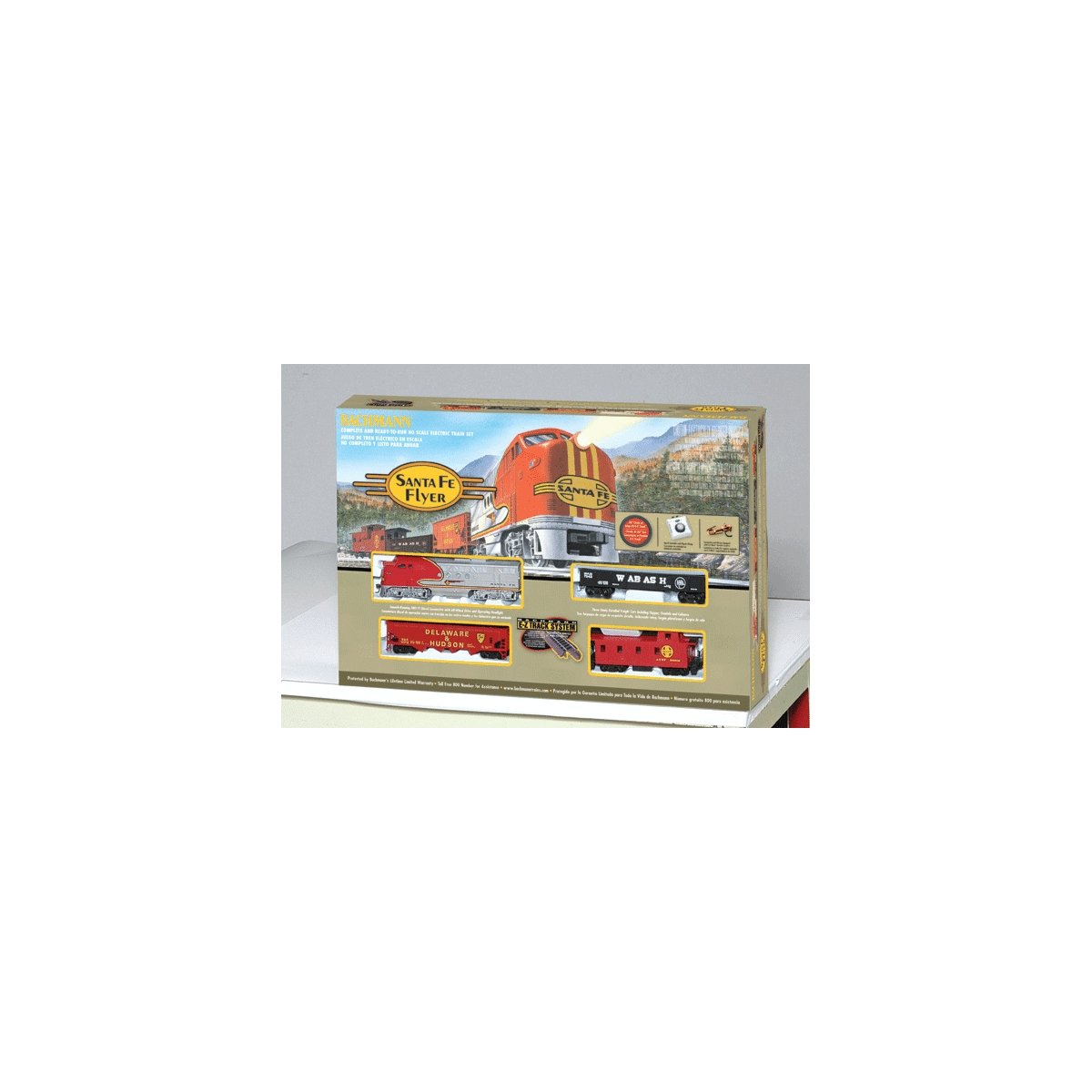 Santa Fe Flyer Train Set -- Santa Fe, HO, Bachmann Industries 647
