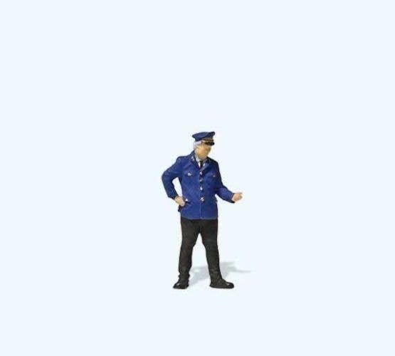 Level Grade Crossing Attendant Checking His Watch - Individual Figure, HO, Preiser Kg 28270