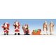 Christmas Figures -- pkg(6), HO, Walthers SceneMaster 6031