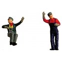 Engineer & Fireman -- Waving & Sitting, HO, Labelle Industries 7002
