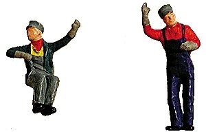Engineer & Fireman -- Waving & Sitting, HO, Labelle Industries 7002