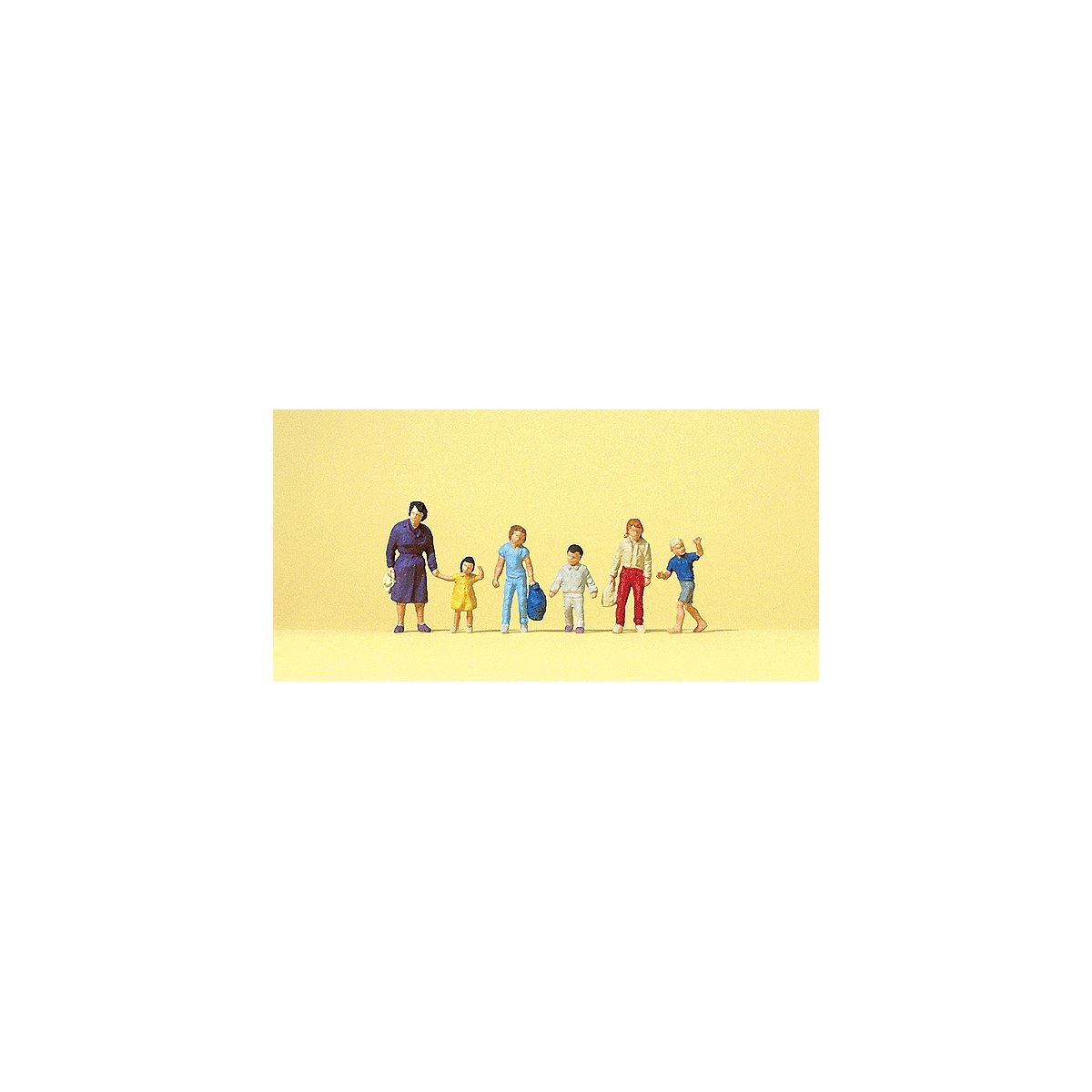 Pedestrians -- Walking Women w/Children pkg(6), HO, Preiser Kg 14041