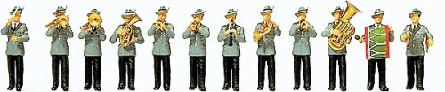 Sports & Recreation -- Rifle Association Band pkg(12), HO, Preiser Kg 24611