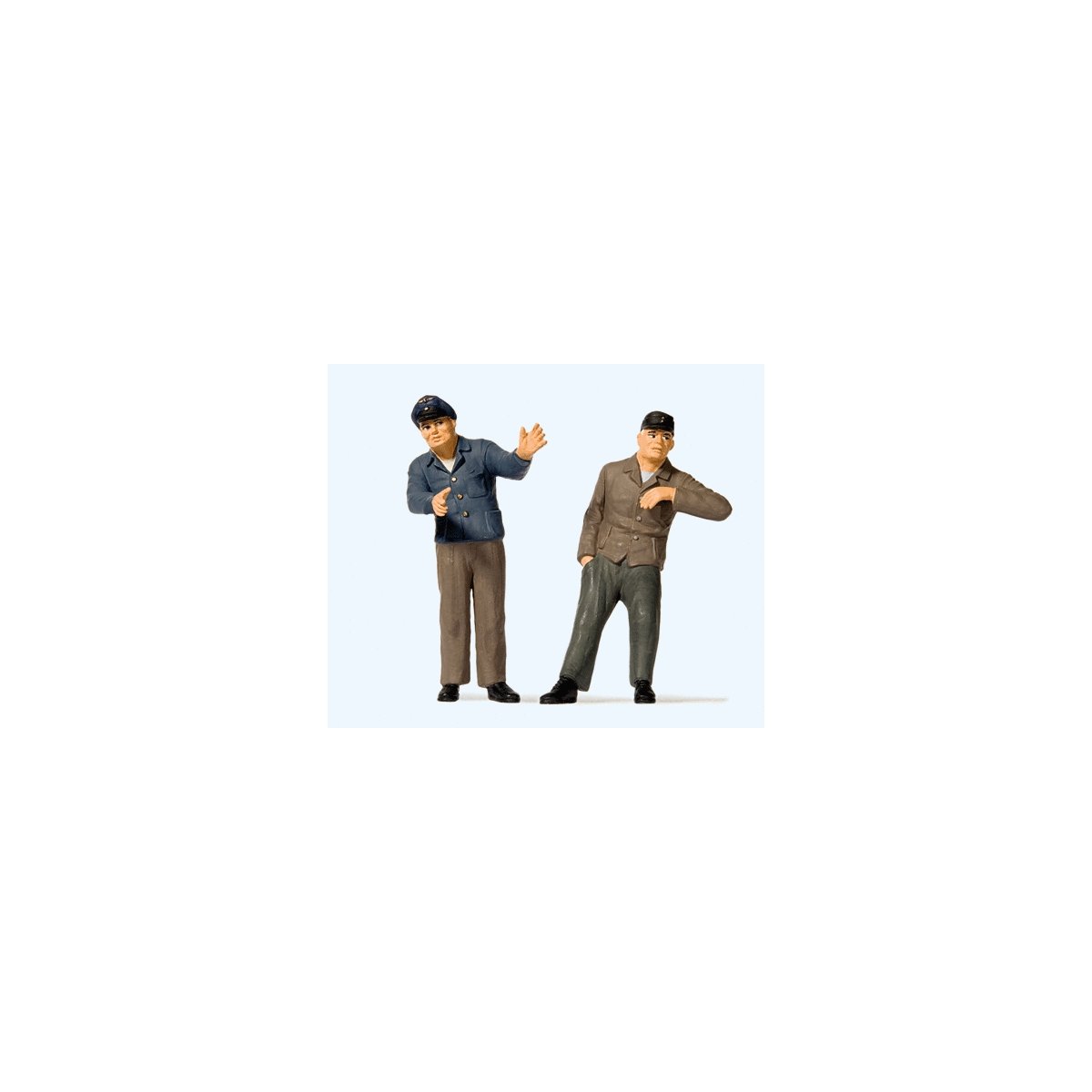 Railroad Engineer & Fireman in Cab -- Set 1, I, Preiser Kg 63102