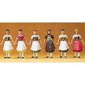 Recreation & Sports -- Bavarian Group In Costume, HO, Preiser Kg 24607