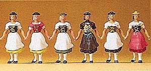Recreation & Sports -- Bavarian Group In Costume, HO, Preiser Kg 24607
