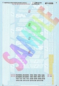 Norfolk Southern - NS -- Diesel Locomotives (Horsehead Scheme) 2002+, HO, Microscale Industries Inc 871225