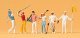 Recreation & Sports -- Golfers, HO, Preiser Kg 10231