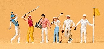 Recreation & Sports -- Golfers, HO, Preiser Kg 10231