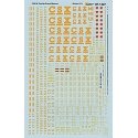 Railroad Decal Set -- CSX 50′ Outside-Braced/Exterior-Post Boxcars, HO, Microscale Industries Inc 871337