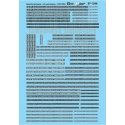 Railroad Decal Set -- Diesel Numberboards w/White Backing - 1940-1990+, HO, Microscale Industries Inc 871344