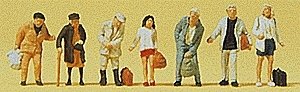 Pedestrians -- Standing Commuters, N, Preiser Kg 79126