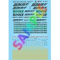 Railroad Decal Set -- BNSF Railway Diesel Locomotive Remotes, Slugs, Switchers & Gensets, HO, Microscale Industries Inc 871411