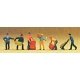 Railroad Personnel -- Freight Loaders, N, Preiser Kg 79016