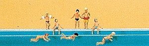 Recreation & Sports -- Children at the Pool, N, Preiser Kg 79091