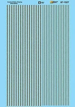 Striping Decal Set -- Caution/Safety Floor Striping (yellow, black), HO, Microscale Industries Inc 871527