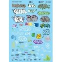 Graffiti Decal Set -- Irish and Scottish Graffiti, HO, Microscale Industries Inc 871536
