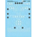 Railroad Decal Set -- Colorado & Southern Narrow Gauge Freight Cars and Cabooses 1910-1941, HO, Microscale Industries Inc 87159