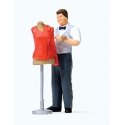 Individual Figure -- Tailor w/Dress Form, HO, Preiser Kg 28171