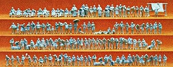 Unpainted Walking People Set, N, Preiser Kg 79006