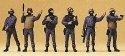 German Police -- SWAT Team (GSG9), HO, Preiser Kg 10446