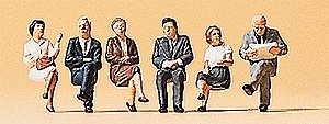 Pedestrians -- Seated Passengers, N, Preiser Kg 79156