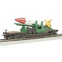 Silver Series(R) Depressed-Center Flatcar - Ready to Run -- United States Air Force (Missile , N, Bachmann Industries 71391