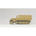Former German Army WWII SdKfz 11 Series Medium Half-Track (Plastic Kit) -- Closed Version - Desert Ta, HO, Preiser Kg 16562