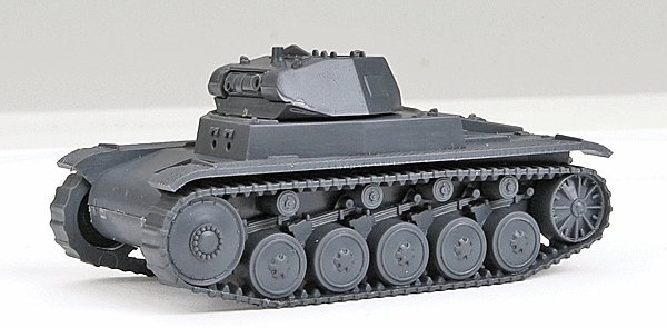 Former German Army WWII - Light Tanks SdKfz 121/PzKpfw II -- Model C (gray), HO, Trident Miniatures 90332G